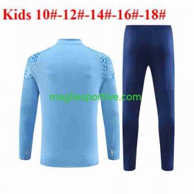 Manchester City Bambino Tute Felpe da Allenamento Blu 2023-2024